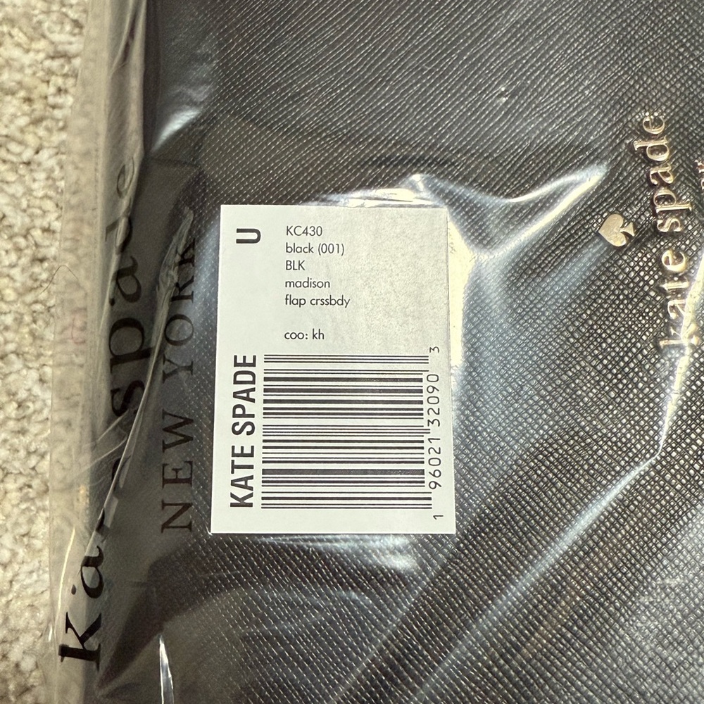 NWT Kate Spade Madison Willow Medium Flap Convertible Crossbody Purse in Black - Picture 7 of 11